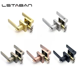 Interior Door Handle Lock with Lock Core/latch Three-bar Lock Aluminum Alloy Handle Lock Room Aluminum Alloy Handle Lock