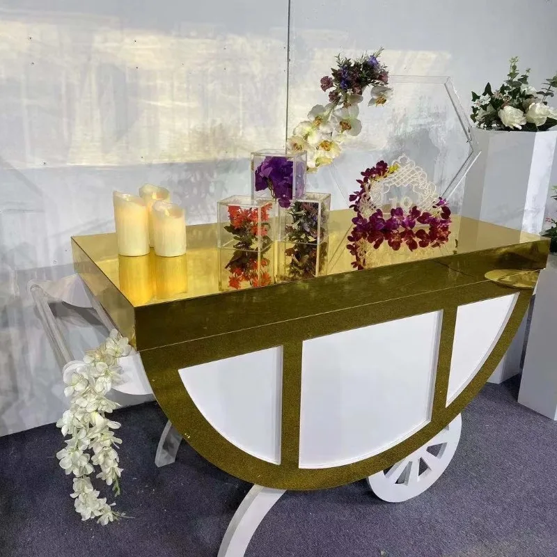 Modern Luxury Golden Food Level 3 Afternoon Tea Cake Rack Afternoon Tea Level 3 Dessert Rack