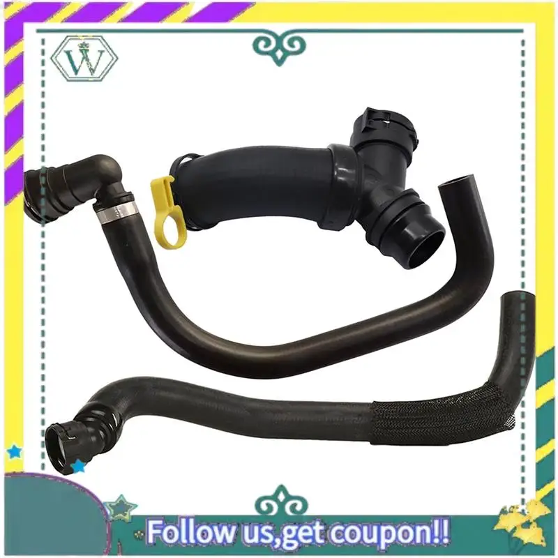 

Upgraded Upper Radiator Hose Y-Connector Lower Degaus Kit For Ford F150 5.0L 2011-2020