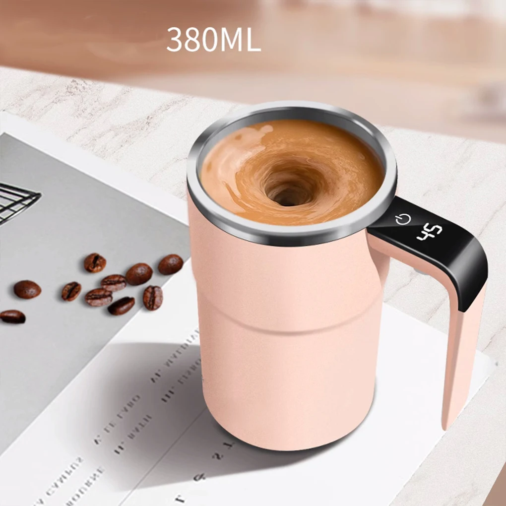 

New USB Rechargeable Automatic Magnetic Cup Electric Coffee Self Mixing Mug IP67 Waterproof Food Safe 380ML Coffee Mug For Tea