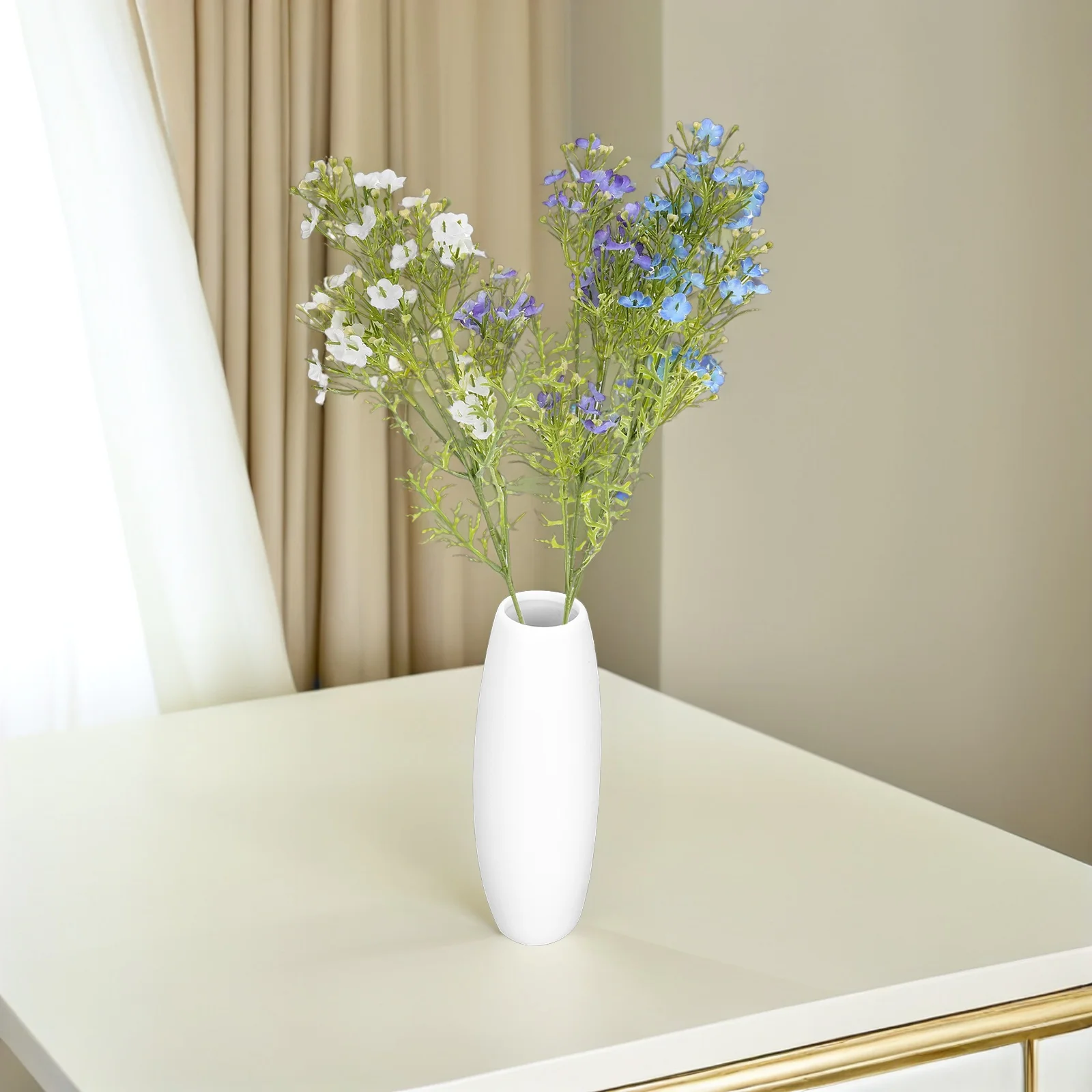 

3pcs Artificial Baby Breath Flowers Realistic Faux Gypsophila Bulk Stems For Wedding Centerpieces Home Decor Lifelike Fake