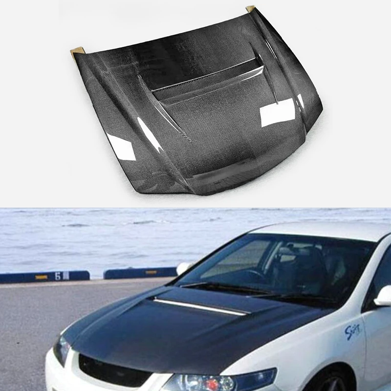 carbon fibre HOOD for 02-08 Accord CL7 SS Type front hood lightweight car accessories