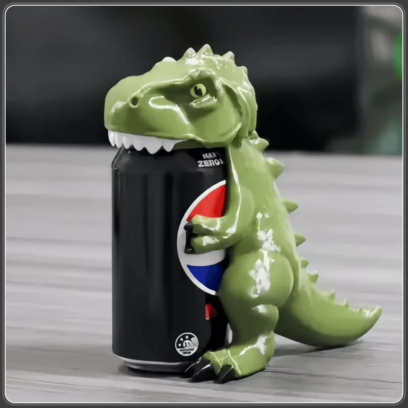 Dinosaur Can Dust Convert Soda Savers Tops Snap On Cold Beverage Can Caps Can Lid Dust Free Sealer Food Grade Plastic Cup Cover