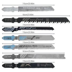 مجموعة شفرات بانوراما متنوعة على شكل حرف T-Shaft ، شفرات منشار تهزهز ، قطع خشب بلاستيكي ومعدني ل Black & Decker Metabo ، HCS ، 20 قطعة أعلى 12 مبيعات راوتر رمح - No1