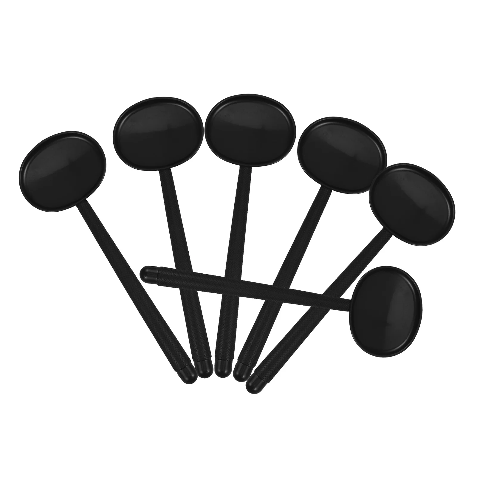 

6pcs Black Eye Occluder Testing Handheld Optometry Tool Portable Eye Exam Kit Plastic Design Eliminates Light