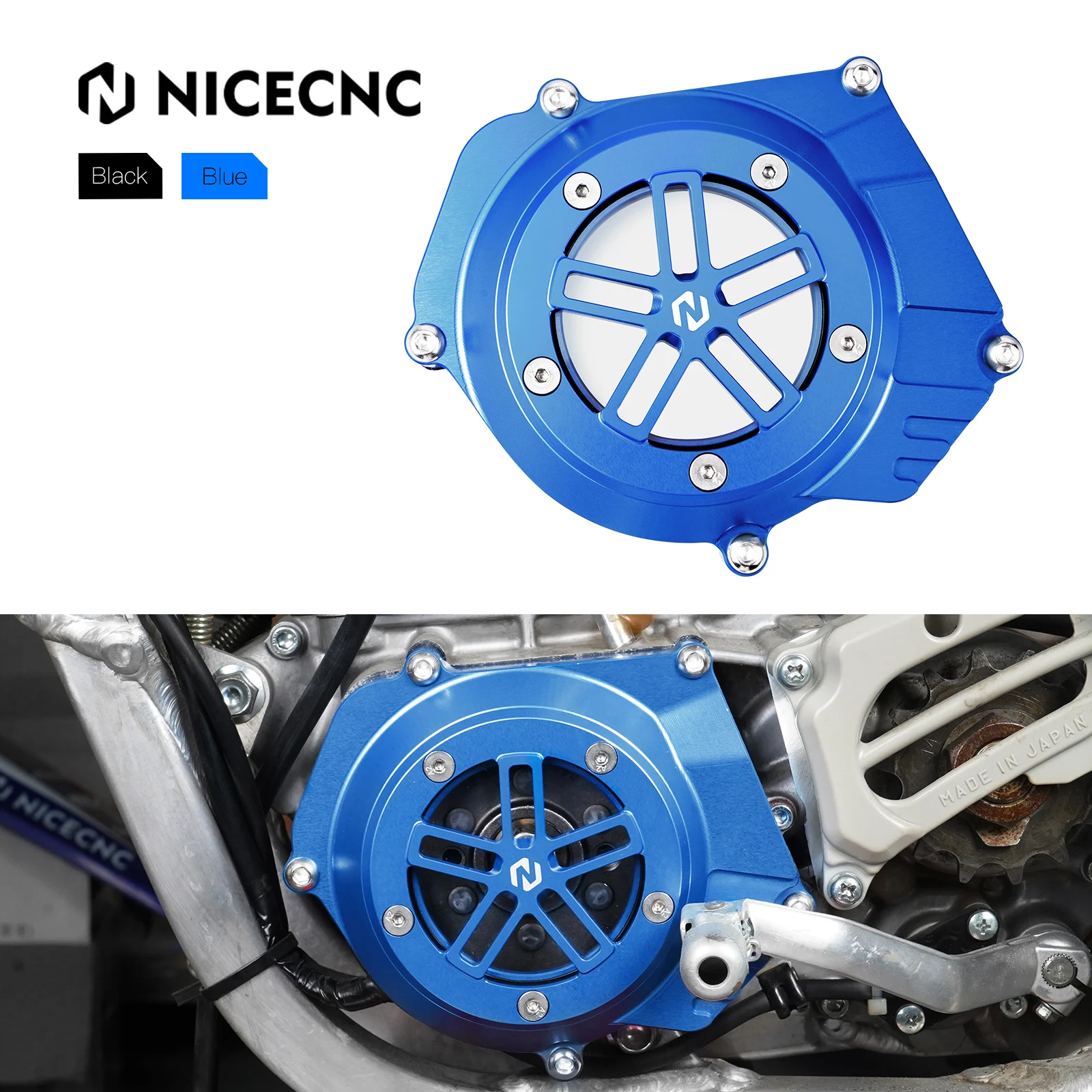 NICECNC For Yamaha YZ250 1999-2024 YZ250X 2016-2023 2022 2021 Transparent Stato Magneto Cover Crankcase Motor Guard Protector