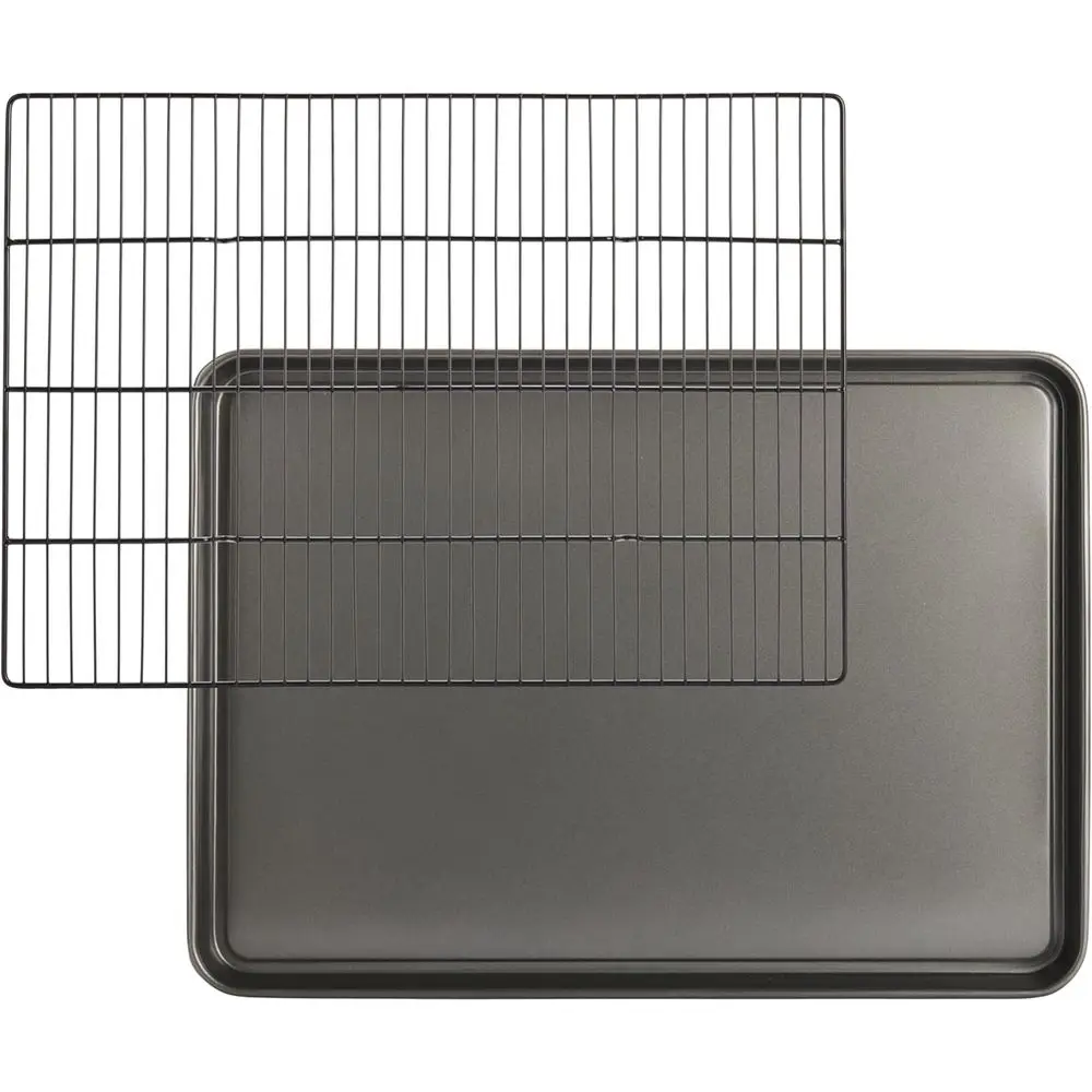 

Everyday Nonstick XL Cookie Sheet and XL Cooling Grid, Gray