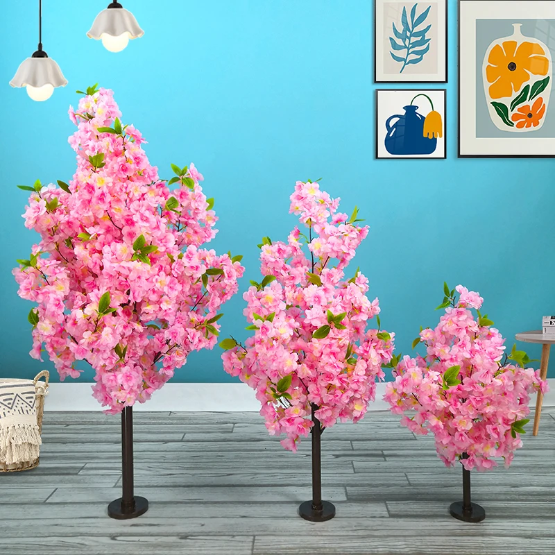 Artificial Cherry Tree for Decoration, Simulated Plant, False Tree, Room, Hotel, Party, Wedding Background, Garden, Home