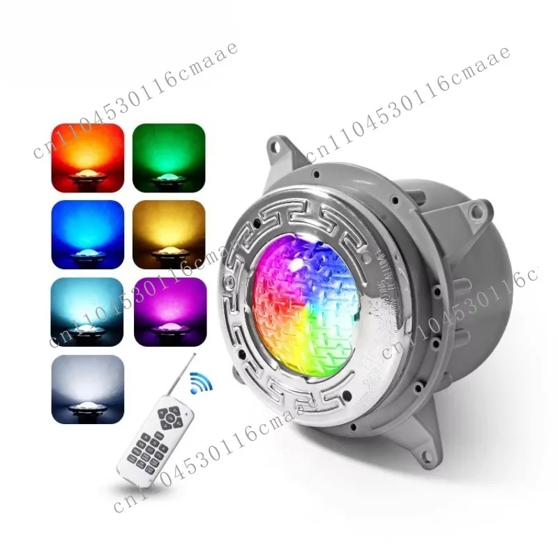 IP68 Waterproof Led Tech 304 Stainless Steel Swim Pool Decor Light 12V AC DC Multi Color Changing Pool Lamp
