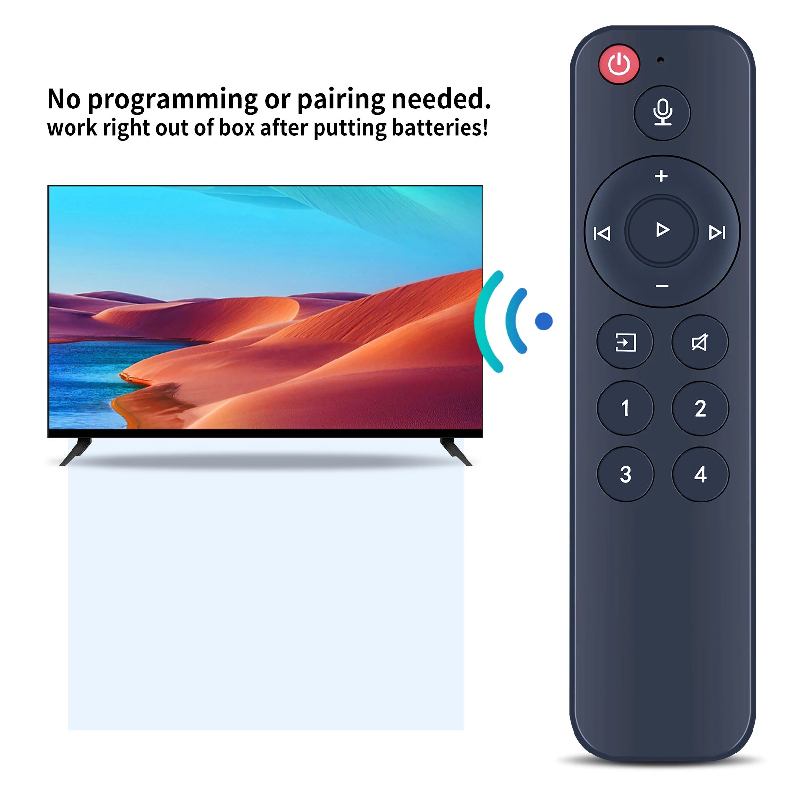 New Voice Remote Control For WiiM Mini Pro Plus AirPlay 2 Receiver Audio Streamer