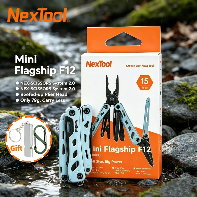 Nextool Mini Flagship F12 15-in-1 Folding Pocket Plier Portable EDC Tool for Outdoor Camping Household Hand Tool
