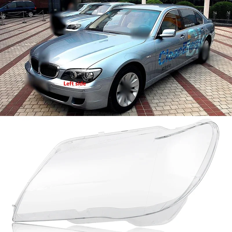 

Car Front Headlight Cover Lens Glass Headlamps Transparent Lampshade Lamp Shell Masks For BMW 7 Series 2004-2007