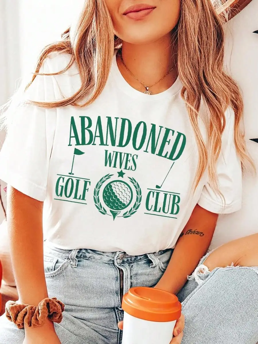 Golf Wife Golf Shirt Abandoned Golf Wives Golf Club T-Shirt, Graphic Tees Women