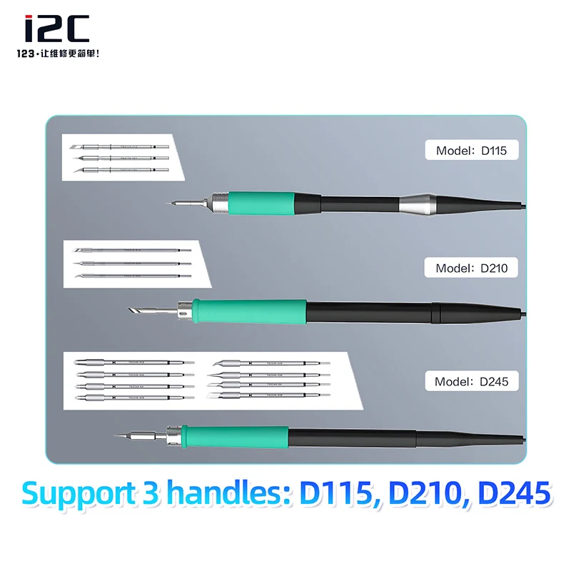 i2C 2SDN Nano Soldering Station Support D115 D210 D245 Handle with High-definition Screen Cellphone PCB BGA Welding Repair Tool