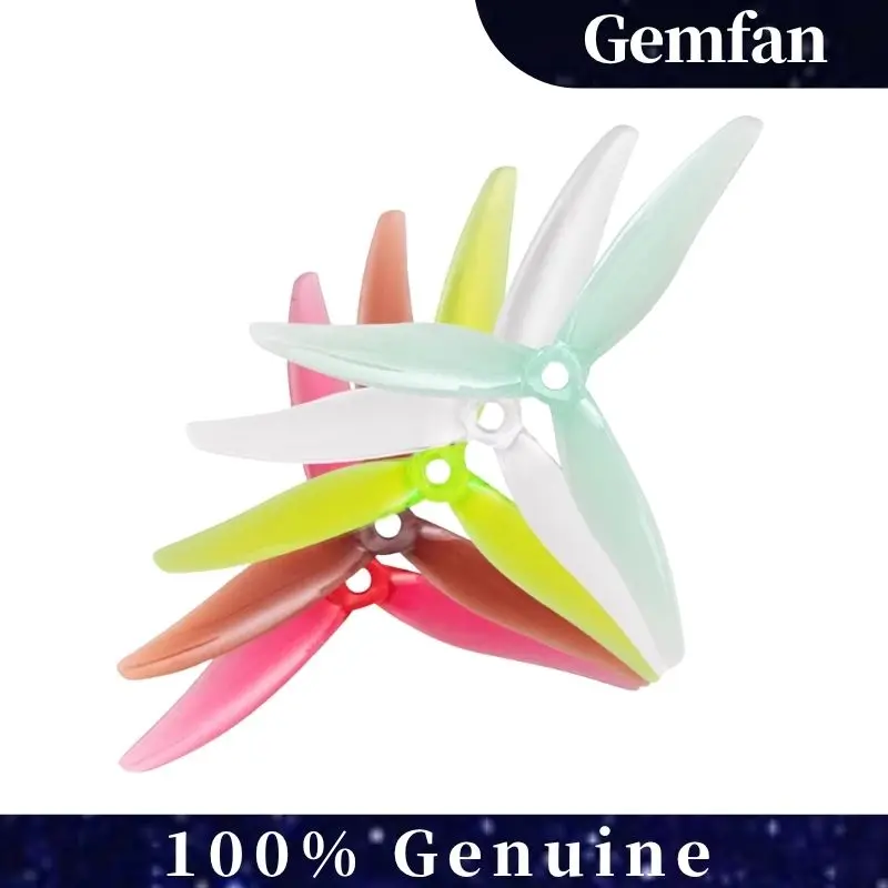 

2 пары пропеллеров Gemfan Hurricane 51366 MCK ReV3, для двигателей 6S с высокими оборотами 2306 2207, 5x3,6 с 3 лопастями для ПК