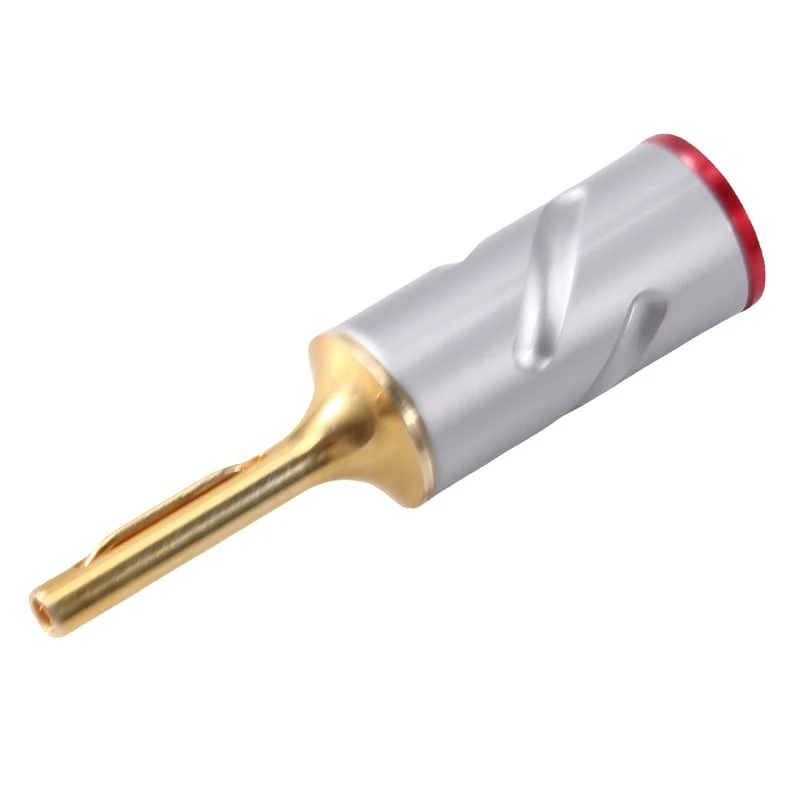M07K-Banana Plug 24K Gold Plated/Rhodium Plated Pure Copper Banana Connector For Speaker Cables