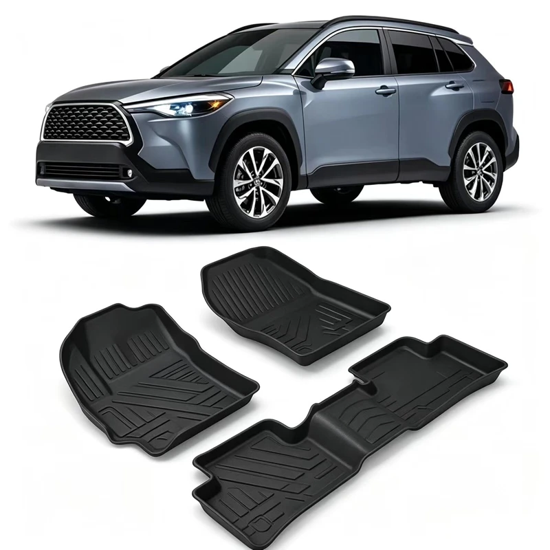 Use for Toyota Corolla Cross Car Carpet for Corolla Cross Floor Mat Trunk Mat Fit for Corolla Cross Waterproof Floor Mat LHD RHD