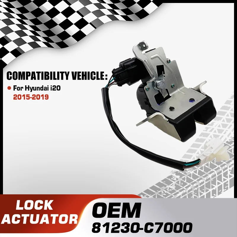 

Car Rear Trunk Door Lock Latch Actuator Motor Tailgate Boot Hatch For Hyundai i20 GB IB MK2 2015 2016 2017 2018 2019 81230-C7000