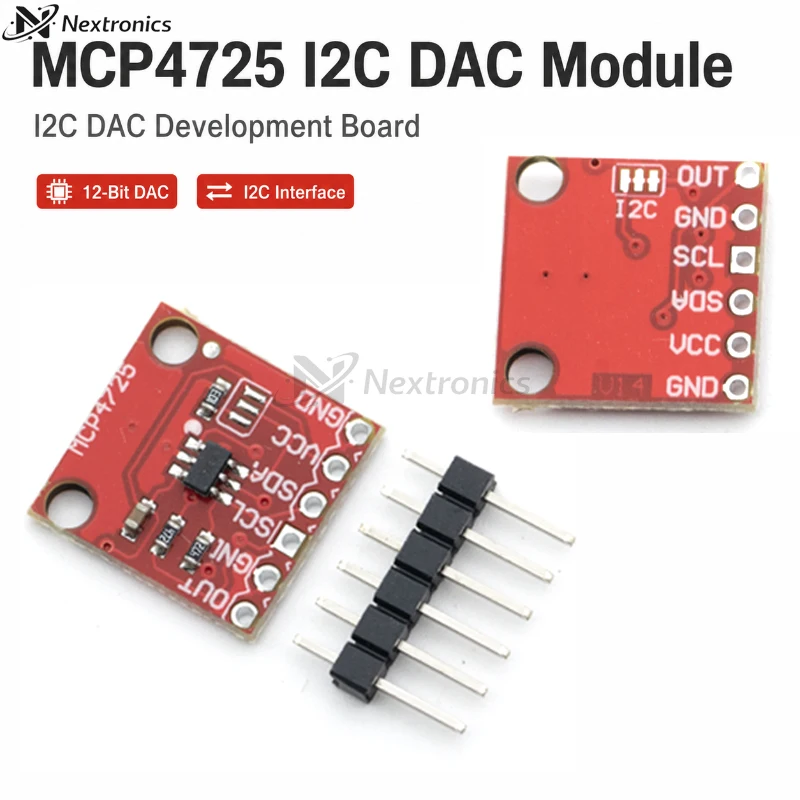 1/3/5/10PCS MCP4725 I2C 12-Bit DAC Breakout Module Development Board for Arduino