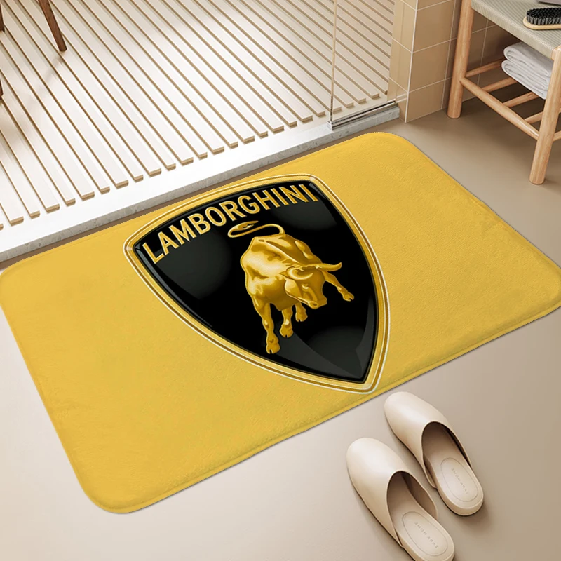 Veranda Floor Mat K-Lamborghinis Carpet Entrance of House Entrance Mat Room Decorating Items Bath Rug Aesthetic Funny Doormat