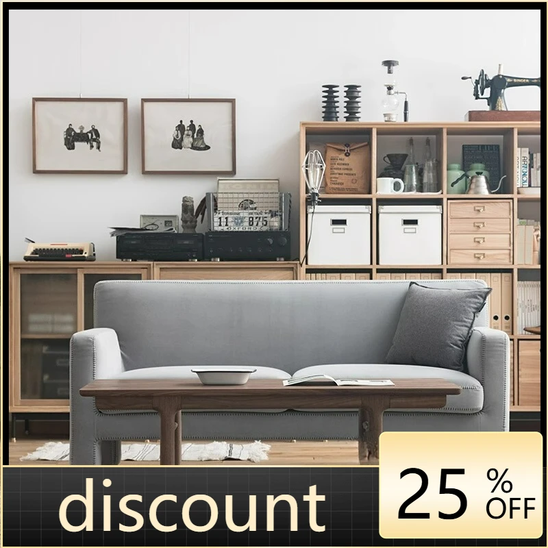 

LTT removable and washable Nordic small apartment modern simple single double triple fabric sofa