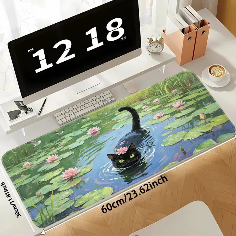 Flower Sea Cat Mouse Pad Keyboard Mouse Pad Computer Laptop Pad Desk accessories Game Console Pad office Pad rubber