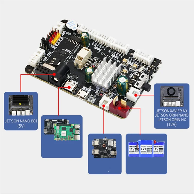 

Плата управления роботом ABDE-Ros Ros2 со Stm32f103rct6 Imu для робота Raspberry Pi Jetson