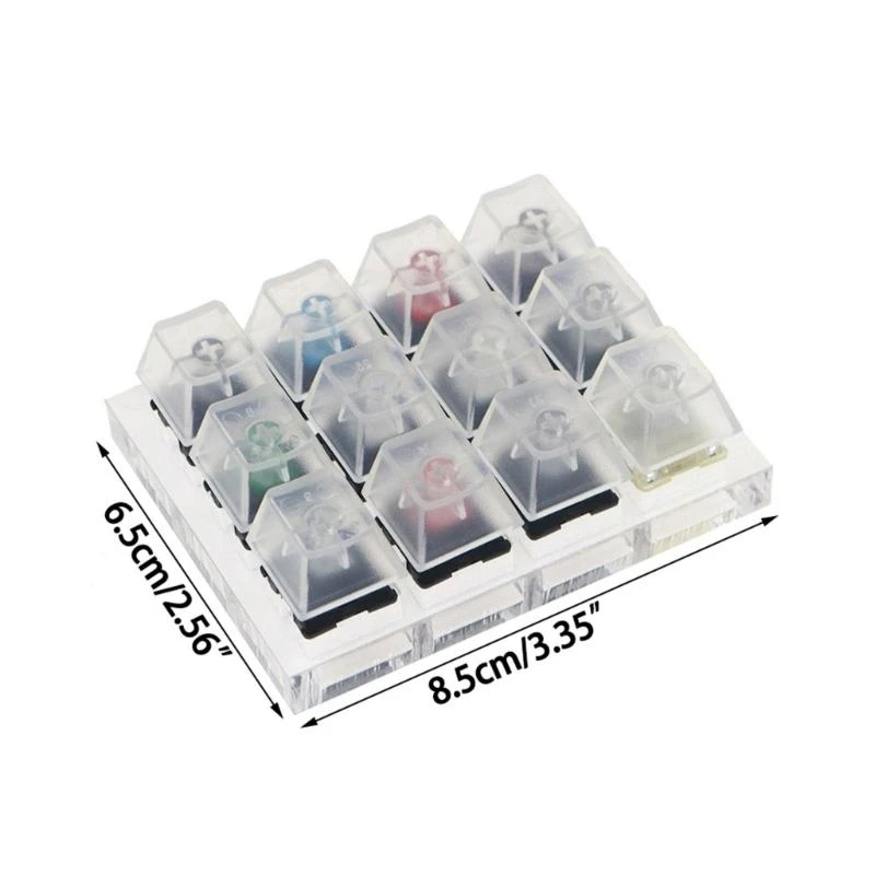 12 لوحة مفاتيح لوحة مفاتيح لوحة مفاتيح Cherry MX Clear Keycaps Sampler PCB لوحة المفاتيح الميكانيكية