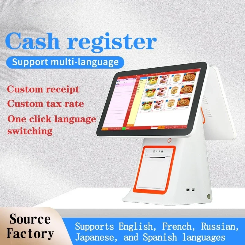 Advanced pos system cash register with English interface