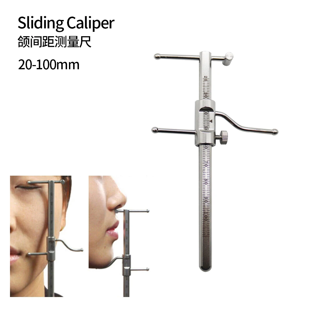 1Pc Dental Implant VDO Ruler Venus Apollo Gauge 20-100mm Measuring Dentures Calipers Prosthetic