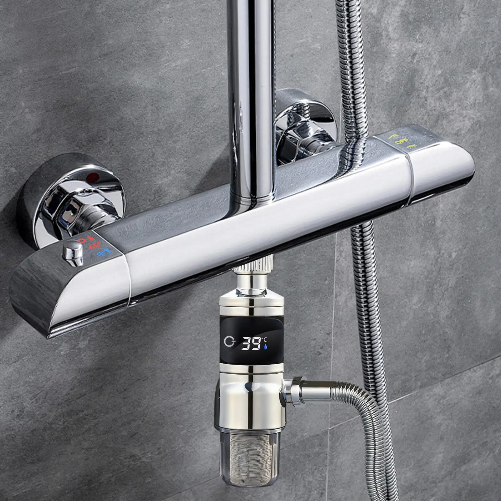 

Shower Temperature Meter Digital Instant-Read Water Monitor Shower Temperature Gauge Digital For Bathroom Home Rv Toilet