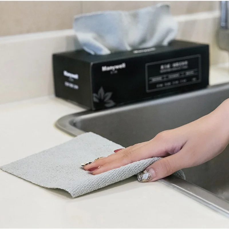 

Extractive Type Kitchen Pot Dish Towel Microfiber Cloth Home Household Wipes Absorbent Scouring Pad Lazy Disposable Rags