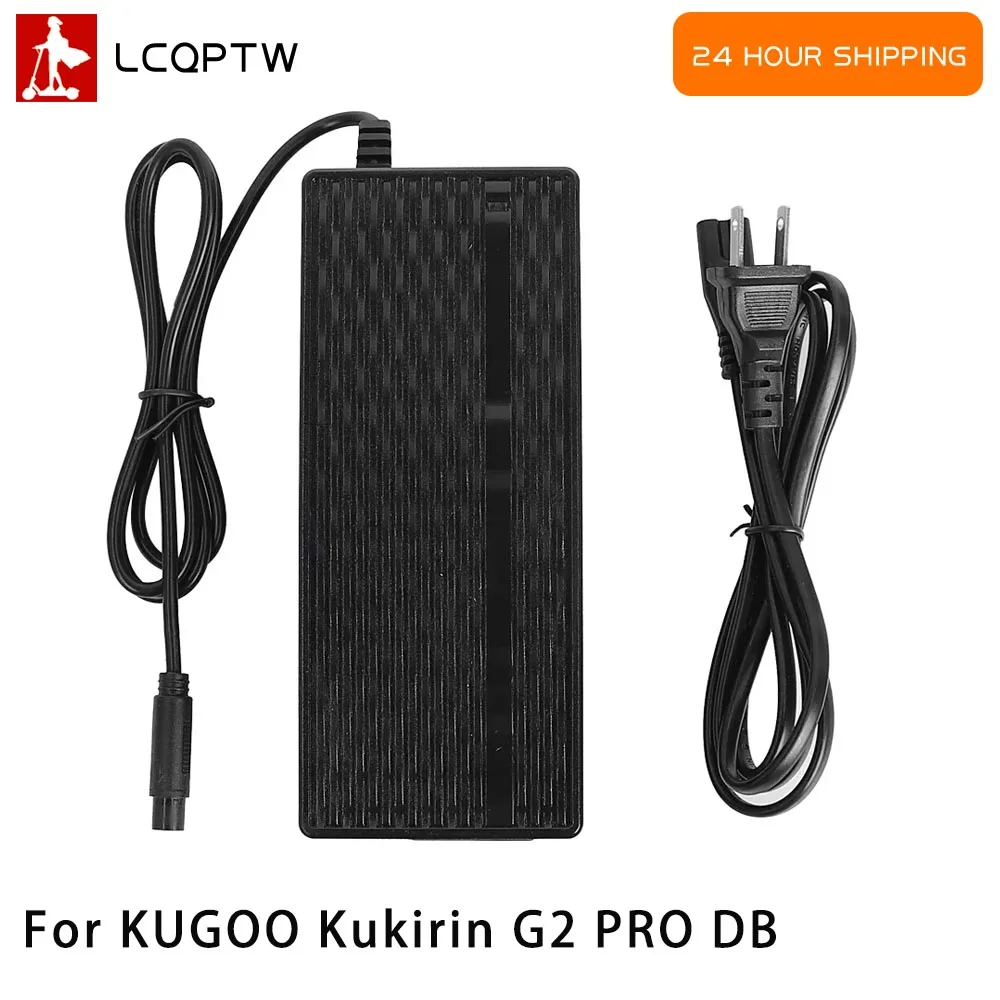 

Зарядное устройство 54,6 В, 2 А для KUGOO Kukirin G2 PRO DB, зарядное устройство для электрического скутера, вилка стандарта ЕС, США, адаптер для аккумулятора, аксессуары, запчасти