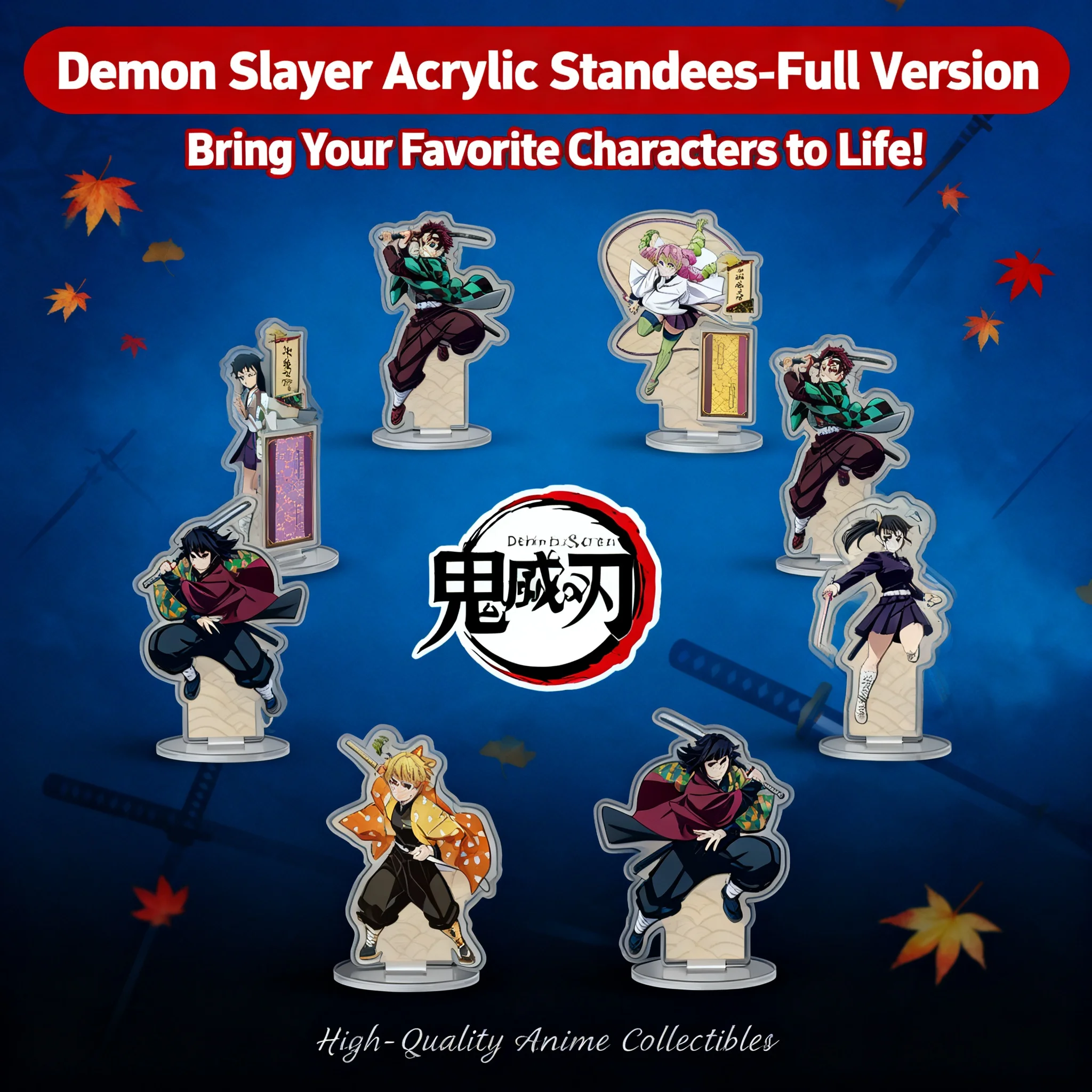 

Demon Slayer Kimetsu no Yaiba Full Version Acrylic Stand Figures 701-709 Series Split Layer High Definition Printing Desktop