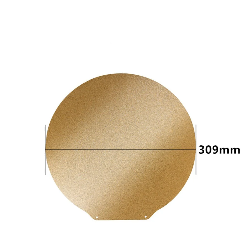 Round PEI Build Plate for Flsun Q5/SR/T1 Pro/V400/S1 3D Printer Single Textured Surface Flexible Spring Steel Strong Adhesion