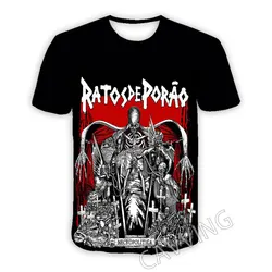 New Fashion Women/Men's 3D Print RATOS DE PORAO Rock Casual T-shirts  Hip Hop Tshirts Harajuku Styles Tops Clothing