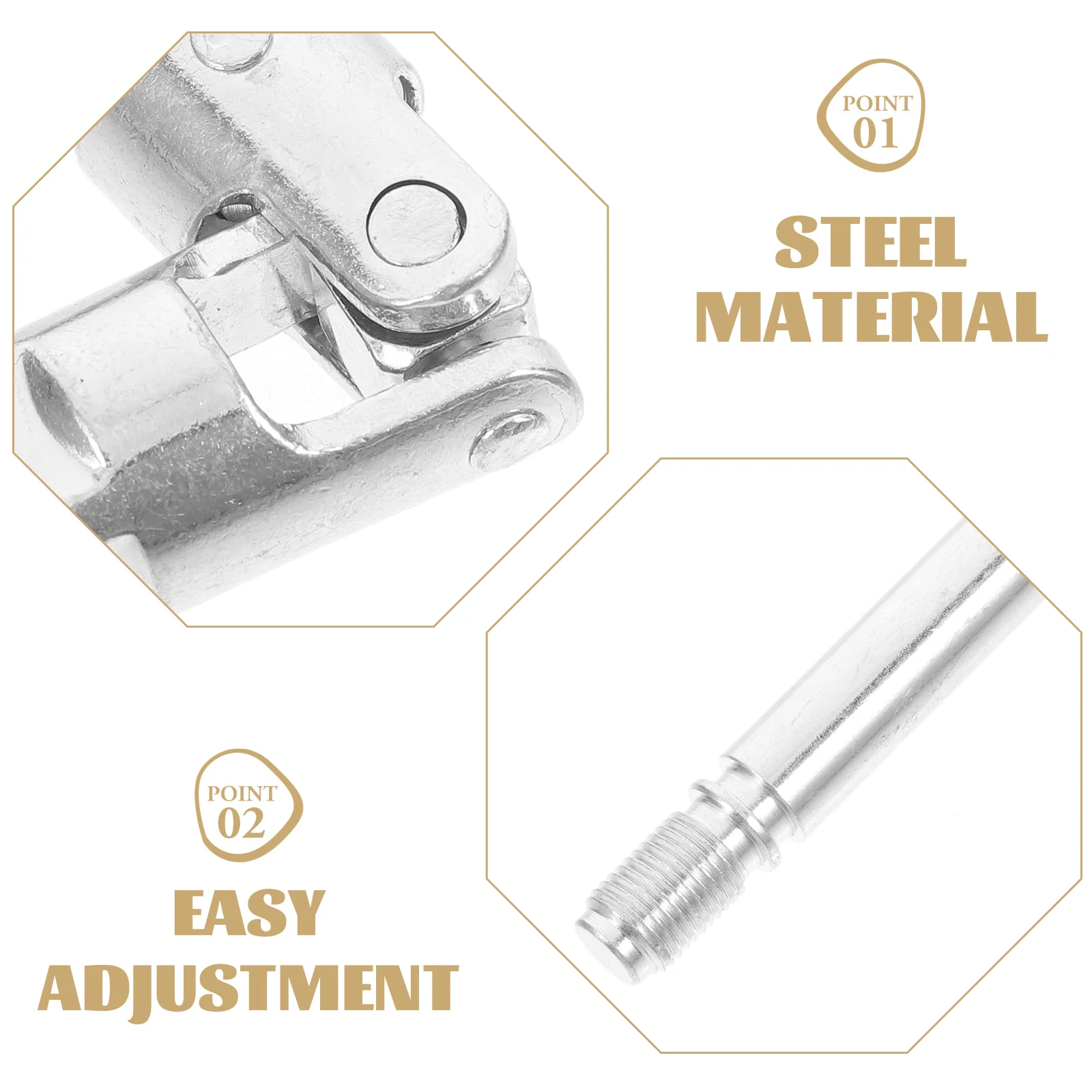 

2pcs Floor Tool Dual Pump Direction Joint Floor Shaft Horizontal Versatile Joint Oil Seal Stability Assurance Flexible