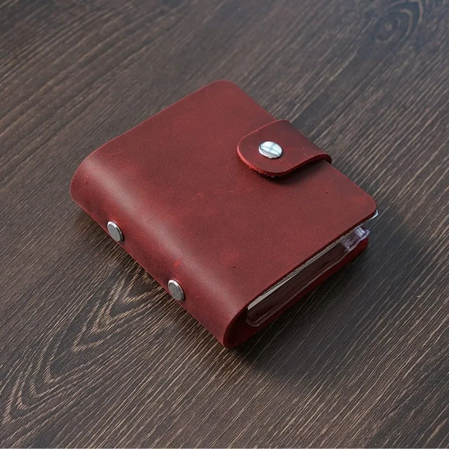 A9 натуральная кожа Jourl красный кожаный карманный размер ручной работы планировщик мини винтажный кожаный планировщик 120 листов страниц свободный Le