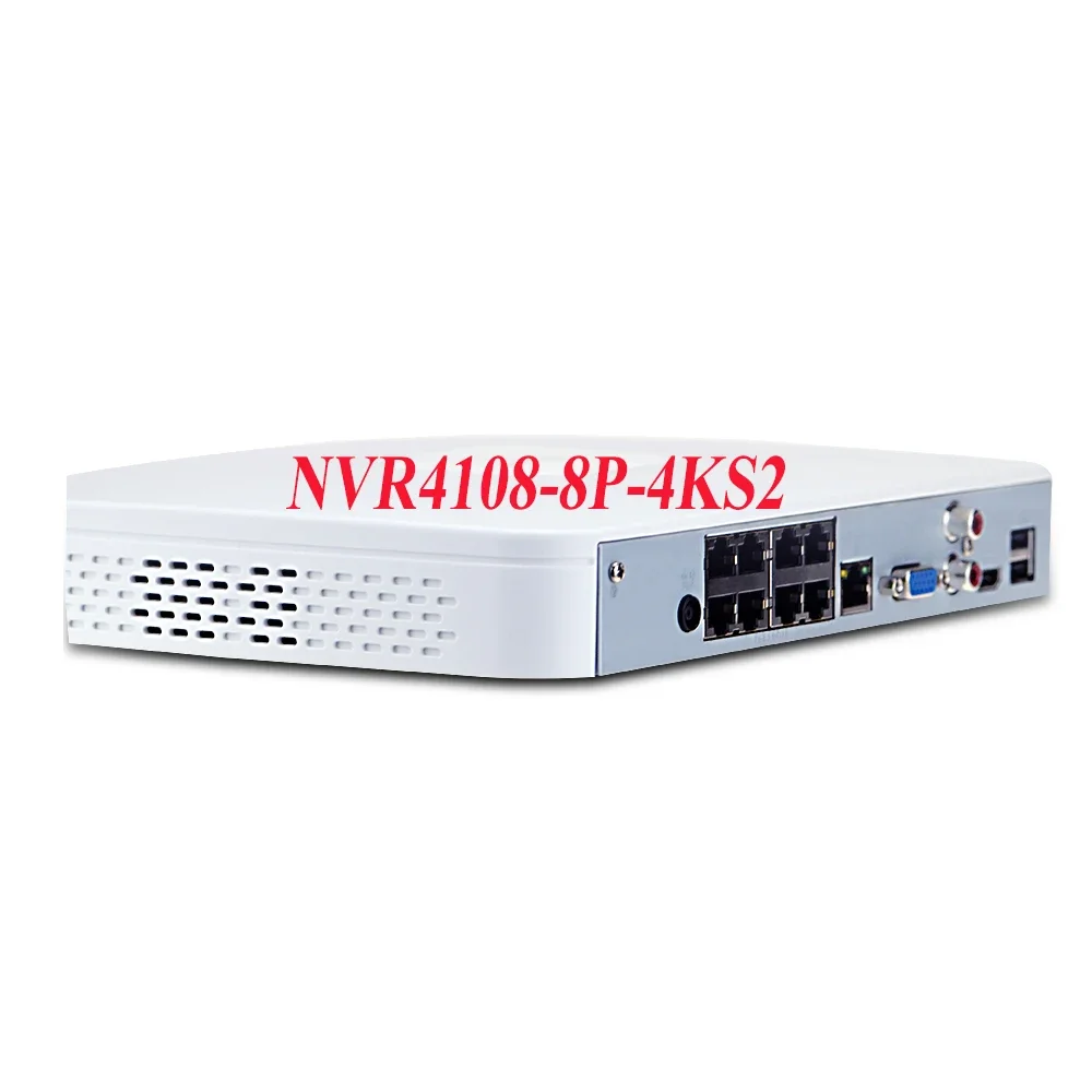 8 channel 8PoE 1U 1HDD NVR 4k 8MP IP Camera Network Video Recorder NVR4108-8P-4KS2/L