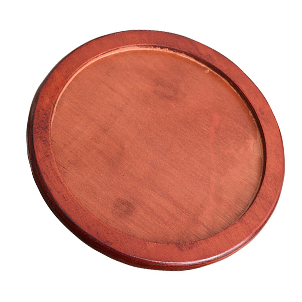 

Wooden Pot Heat Resistant Tray Thickened Base Cushion Smooth Edges Kitchenware Simple Casserole Pot Holder Restaurants