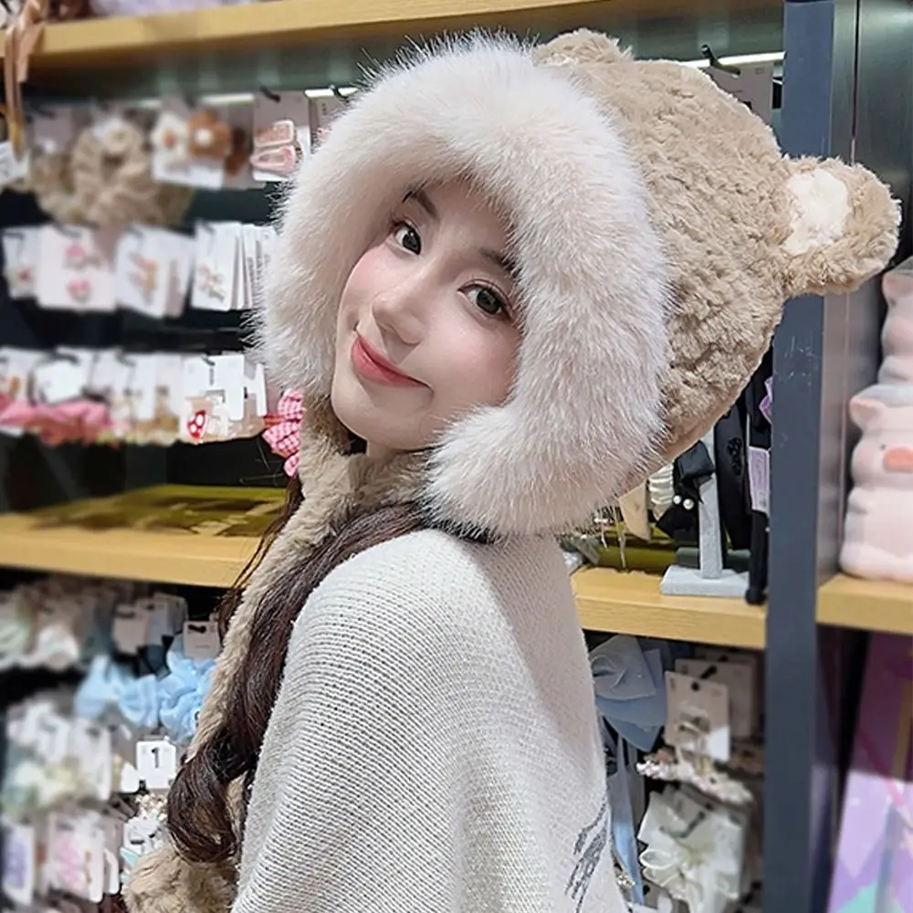 หมวกกันลมหนาหมวกสำหรับขี่จักรยานกันลมสำหรับผู้หญิง, หมวกป้องกันหูอบอุ่นสำหรับฤดูหนาว