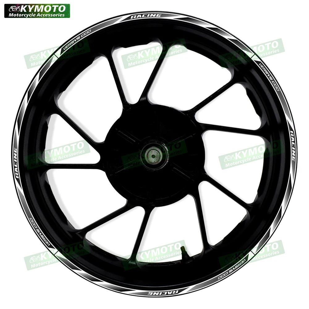 Nuevo para Kawasaki VERSYS 1000 VERSYS1000 motocicleta 17 pulgadas pegatinas para ruedas delanteras y traseras pegatinas reflectantes impermeables para llanta