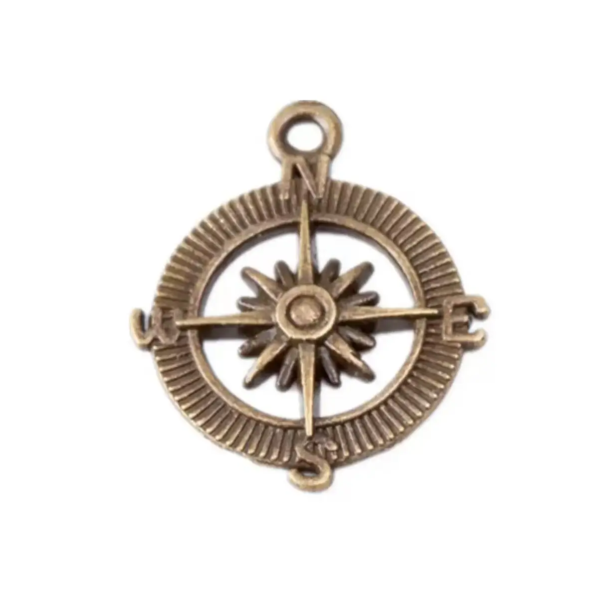 

10pcs 24mm Zinc alloy metal compass design pendants for handmade HWL2667