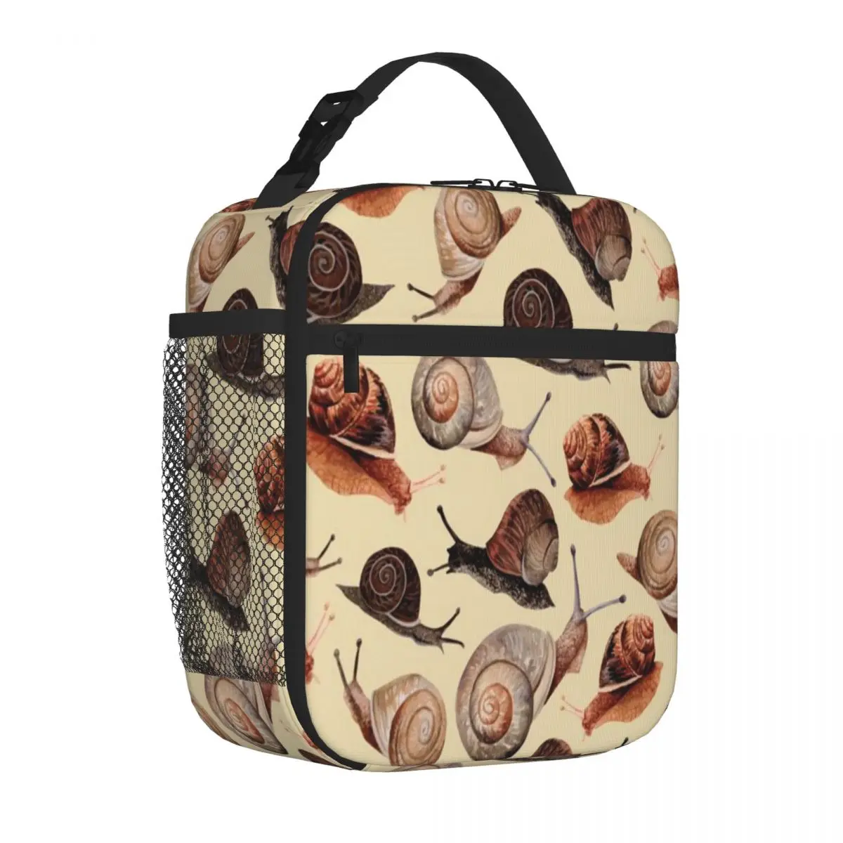 Bestselling A Slew Of Snails Earthy Tone Leakproof Lunch Bag Office Picnic Break Insulated Lunch Bag