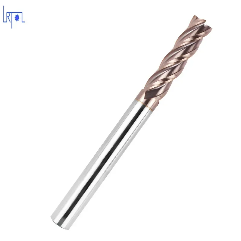 5PCS HRC50 D3 4 5 6*L100mm 4 Flutes Extra Long Tungsten Carbide Flat Square  End Mill Set CNC Tool Milling Cutter of Machine