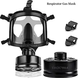 Mascarilla con filtro respirador químico autocebante, máscara de gas de cara completa, protección contra la contaminación Nuclear, MF14/87