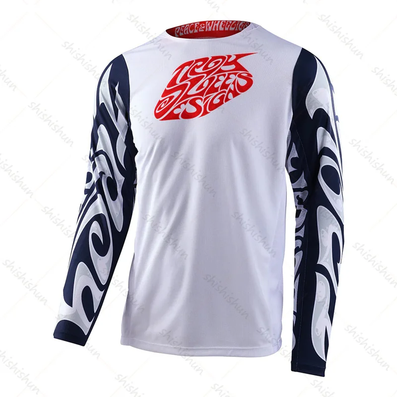 2024 Men\'s Motocross Downhill Jersey BMX Enduro Mountain Bike Shirt MTB Mountain Bike T-Shirt DH Motorcycle Jersey