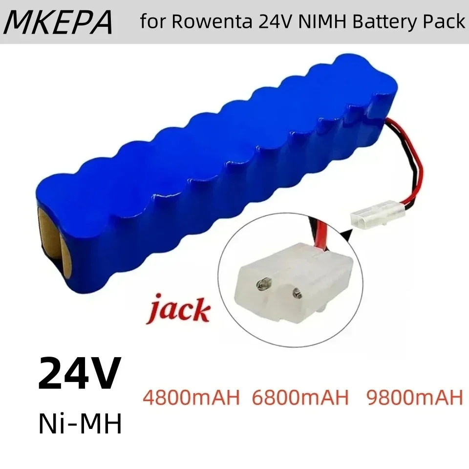 NOWY 9800mAh dla Rowenta 24V NiMH akumulator CD odkurzacz Besen Air Force Extreme RH8770 RH8771WS RH 877501   RH8779 RH 877901