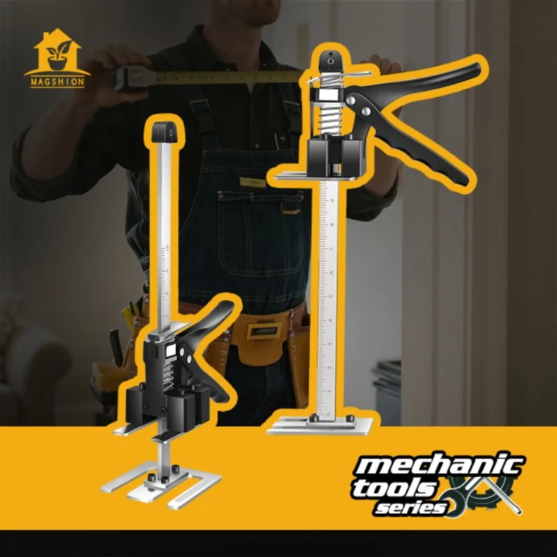 

2 Pack Labor Saving Handle Lifting Height of Up to 10 Inches Bear Up to 440 Pounds Lever Arm Lifter Drywall Lift for Wall Tile Locator Multifunctional Furniture Lifter Jacks