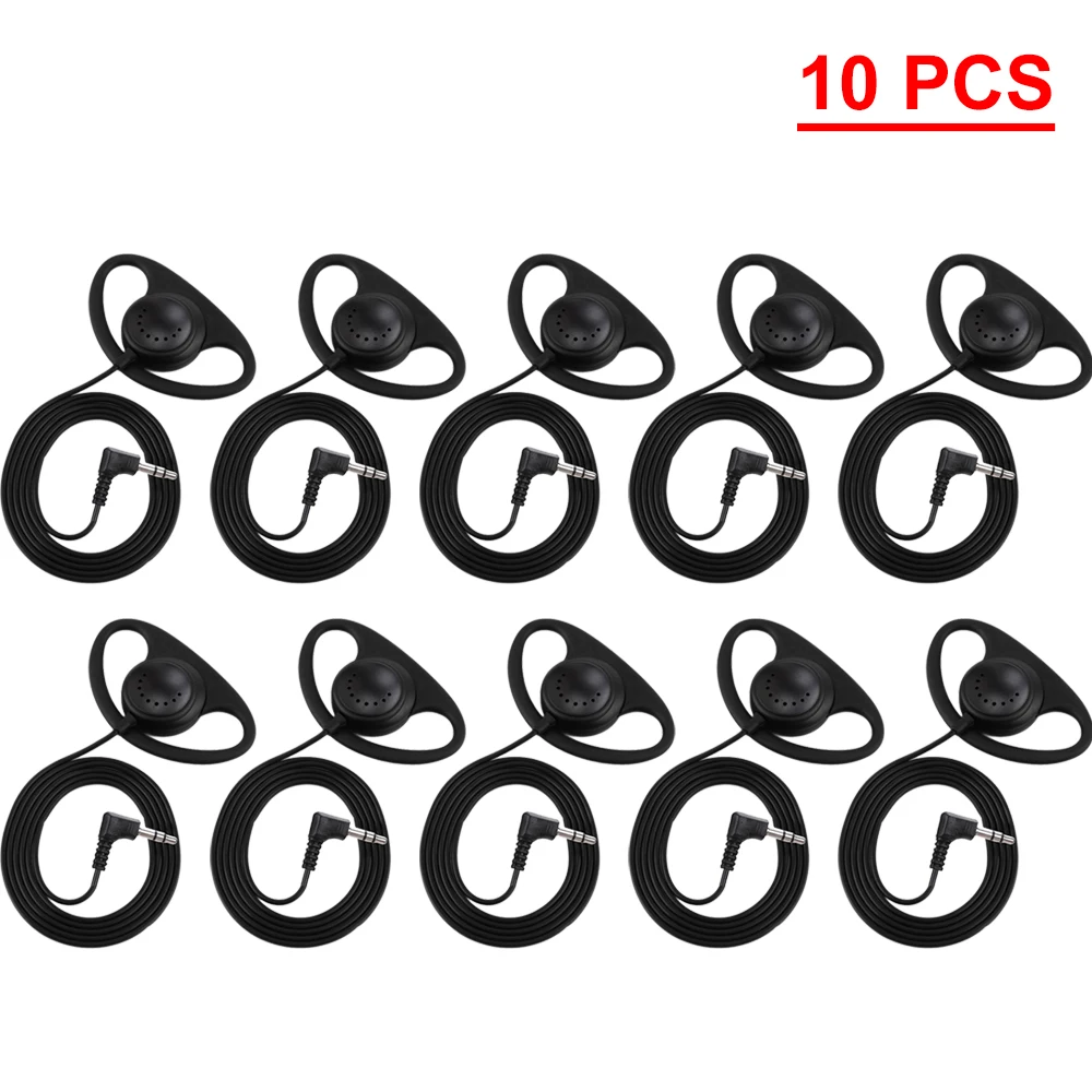 1 PCS 5PCS 10PCS D Shape Soft Ear Hook Earpiece 3.5mm Clip Type Earphones Portable Stereophone Headphone for for Laptop PC